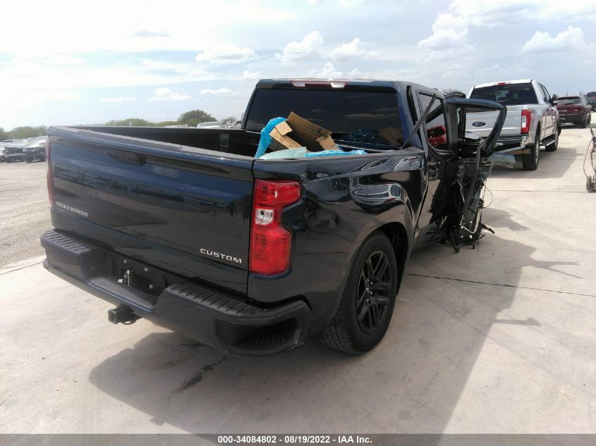 2022 CHEVROLET SILVERADO 1500 CUSTOM VIN: 1GCPABEK0NZ527007