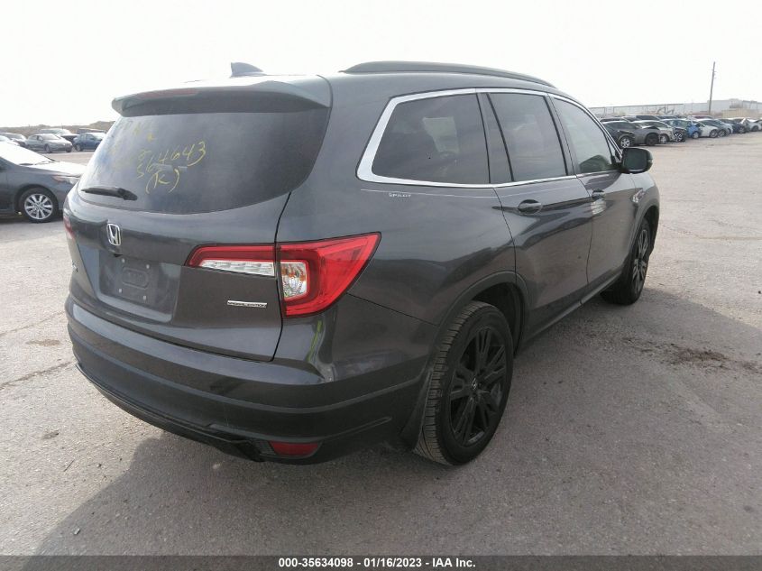 2021 HONDA PILOT SPECIAL EDITION VIN: 5FNYF5H27MB023299