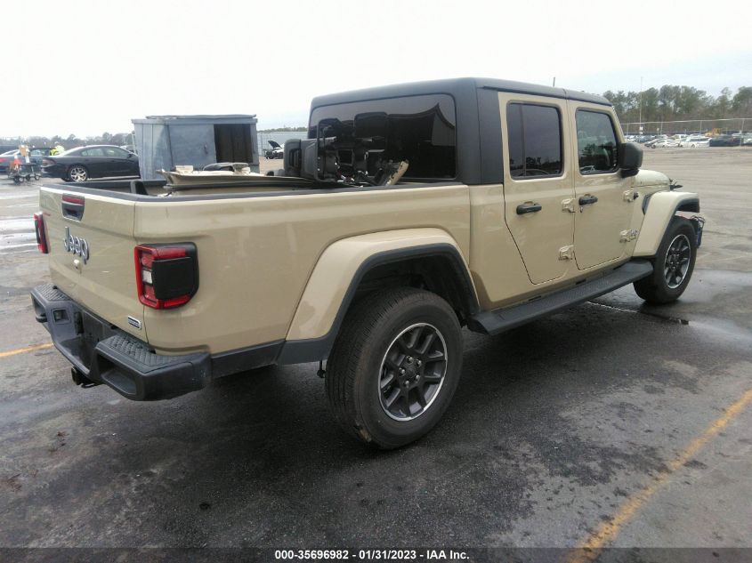2022 JEEP GLADIATOR OVERLAND VIN: 1C6HJTFG9NL152913