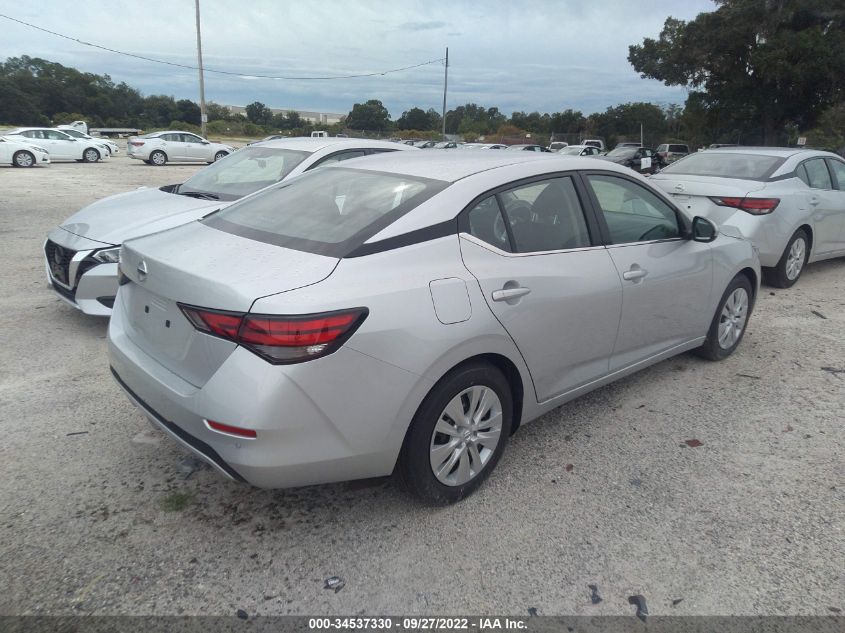 2022 NISSAN SENTRA S VIN: 3N1AB8BV2NY293132