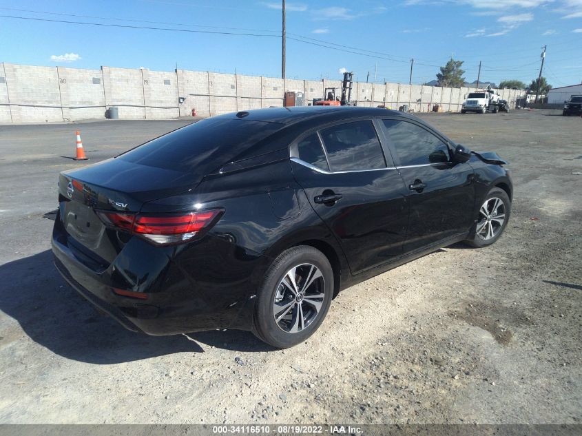 2022 NISSAN SENTRA SV VIN: 3N1AB8CV9NY237459
