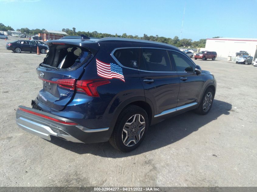 2022 HYUNDAI SANTA FE LIMITED VIN: 5NMS44AL3NH418590