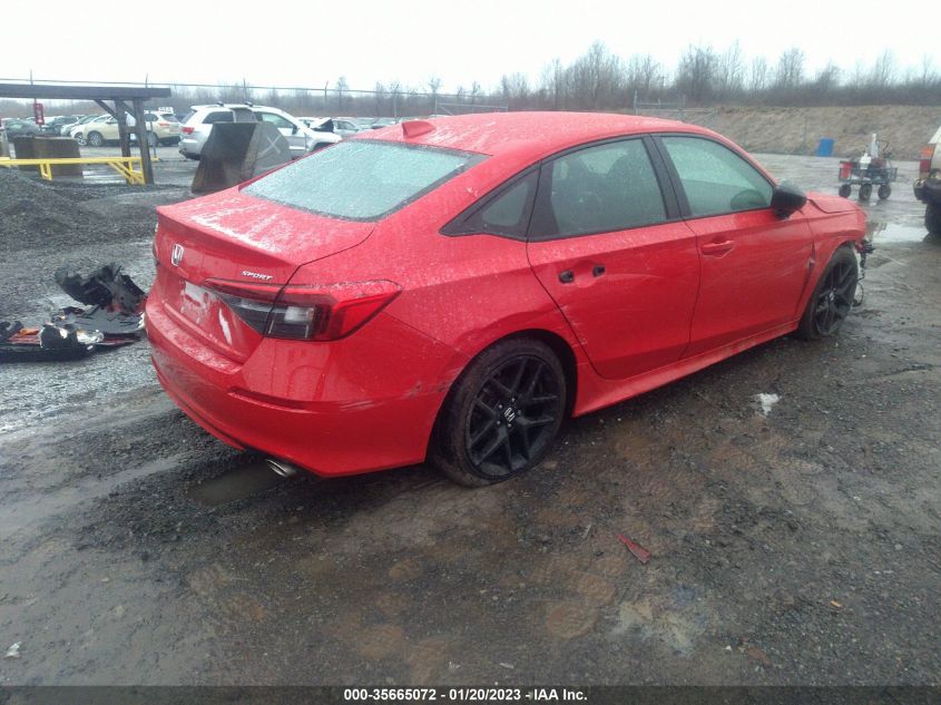 2022 HONDA CIVIC SEDAN SPORT VIN: 2HGFE2F52NH538200