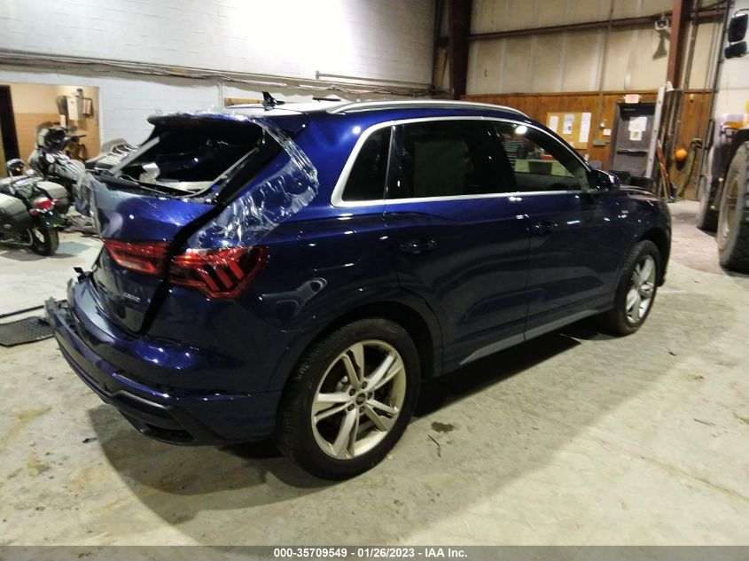 2021 AUDI Q3 S LINE PREMIUM VIN: WA1DECF33M1054344