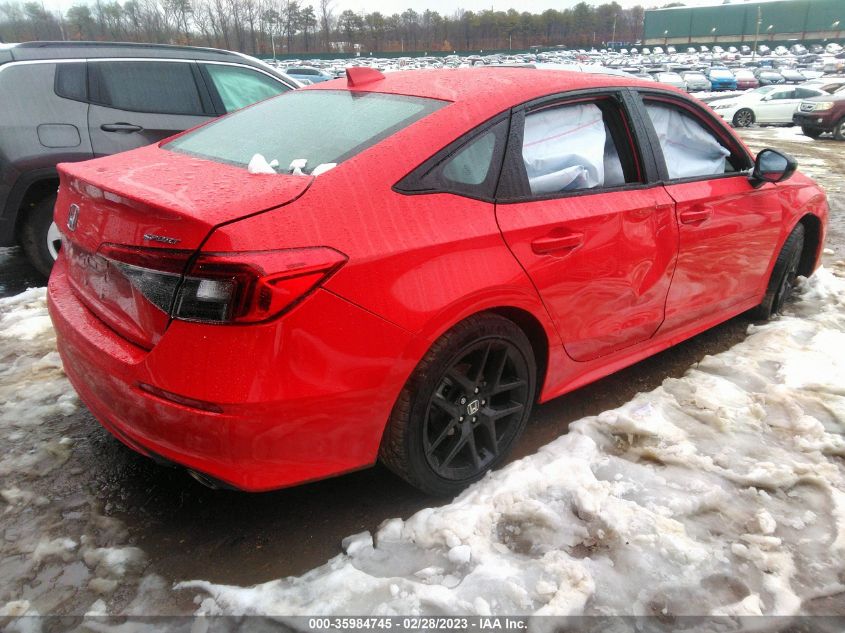 2023 HONDA CIVIC SEDAN SPORT VIN: 2HGFE2F56PH514422