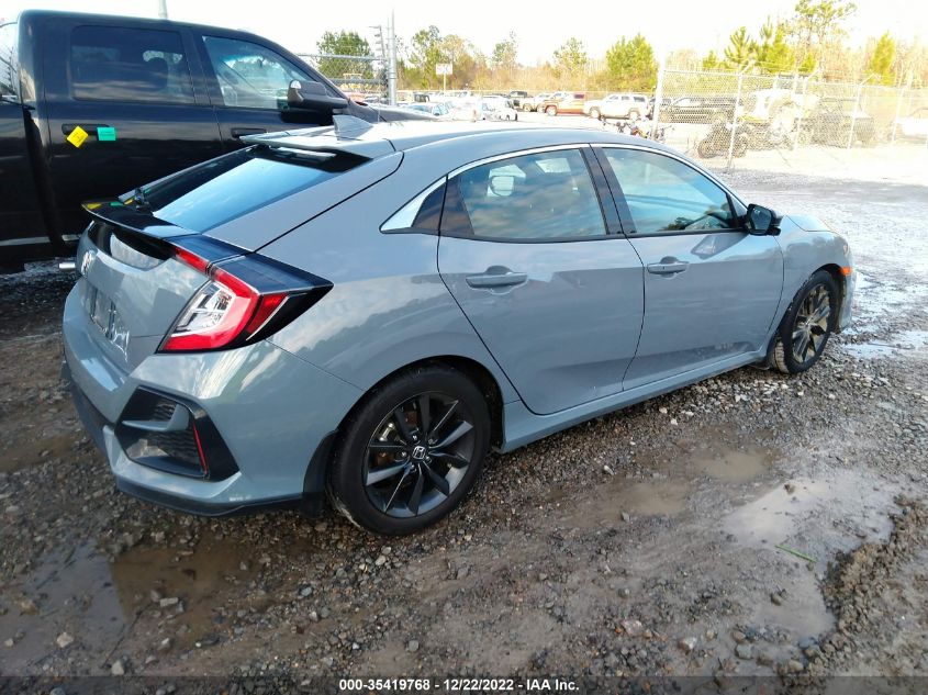 2021 HONDA CIVIC HATCHBACK EX VIN: SHHFK7H65MU212792