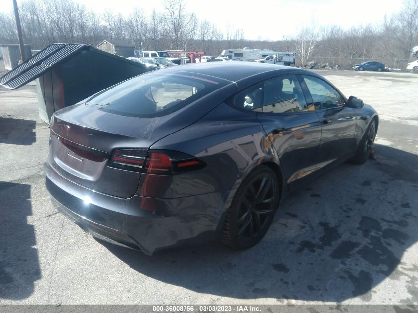 2022 TESLA MODEL S VIN: 5YJSA1E51NF490571