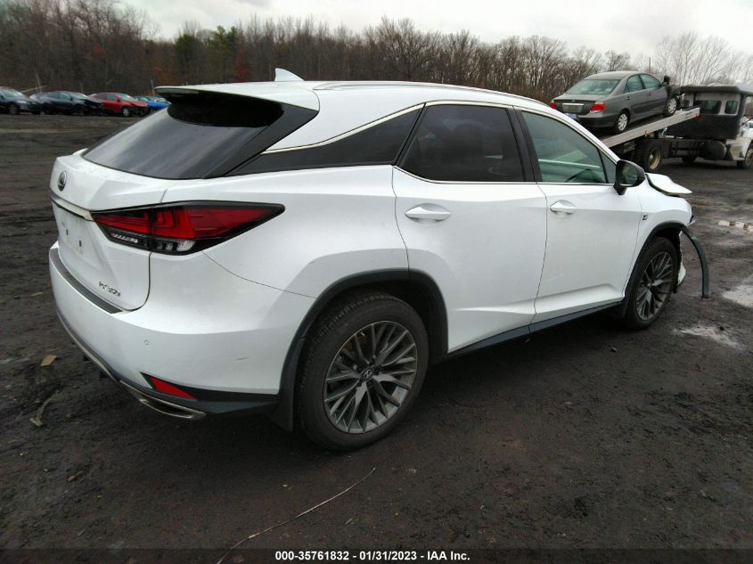 2021 LEXUS RX RX 350 F SPORT HANDLING VIN: 2T2YZMDA3MC276375
