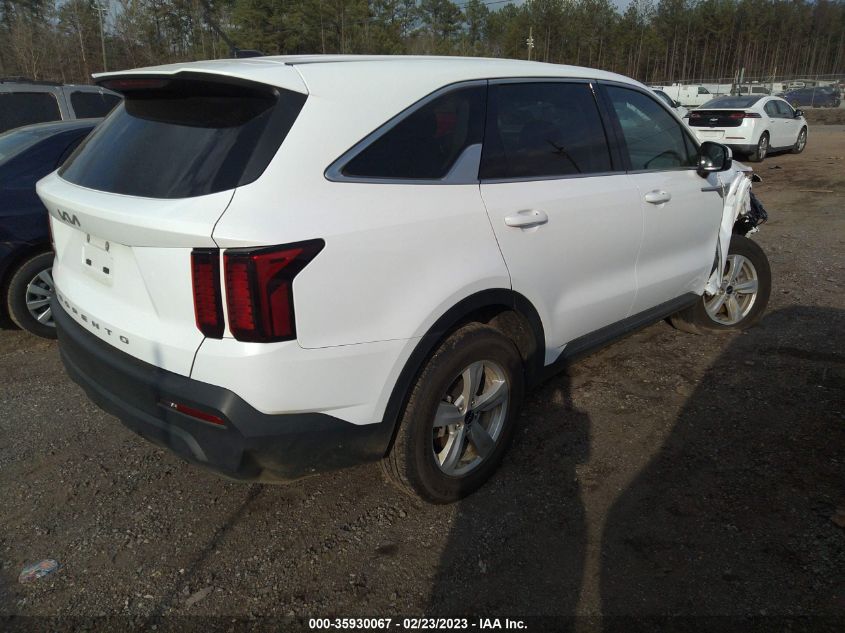 2022 KIA SORENTO LX VIN: 5XYRGDLC7NG109881