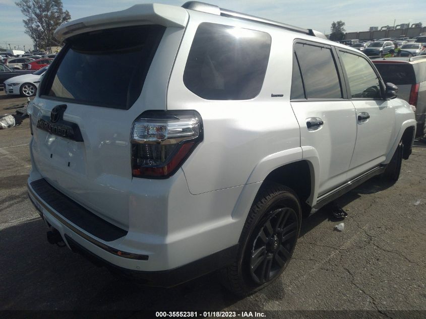 2021 TOYOTA 4RUNNER NIGHTSHADE VIN: JTEJU5JRXM5846532