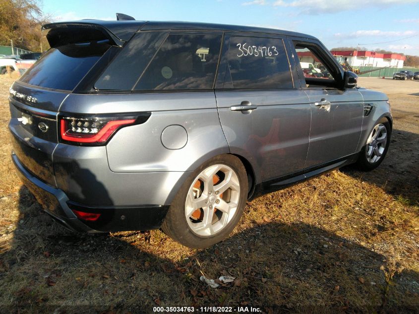 2020 LAND ROVER RANGE ROVER SPORT HSE VIN: SALWR2SU9LA710940