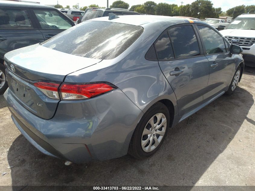 2022 TOYOTA COROLLA LE VIN: JTDEPMAE7N3000733