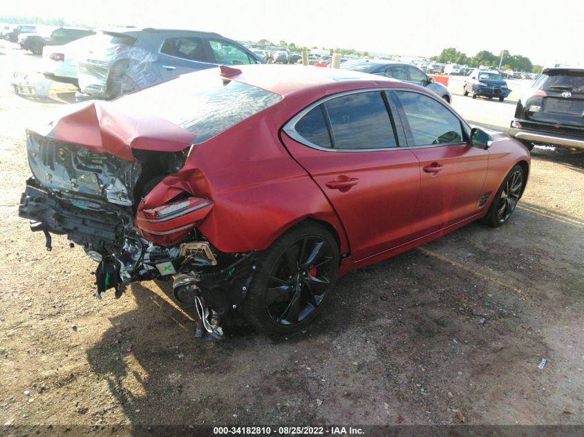 2022 GENESIS G70 3.3T VIN: KMTG54TEXNU100784