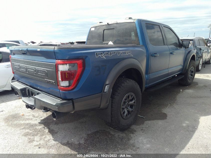 2022 FORD F-150 RAPTOR VIN: 1FTFW1RGXNFA95315