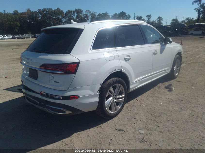 2022 AUDI Q7 PREMIUM VIN: WA1AJBF79ND001305