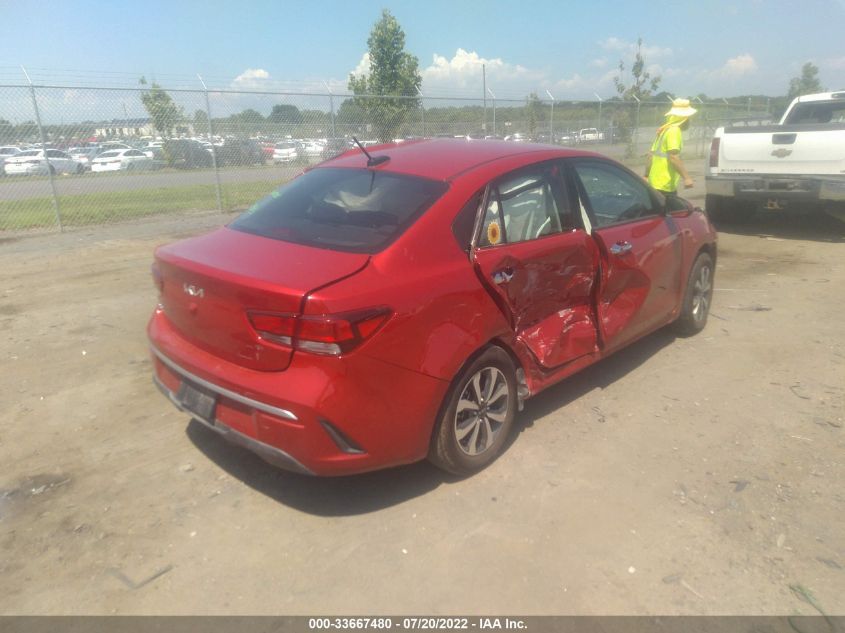 2022 KIA RIO S VIN: 3KPA24AD6NE443727