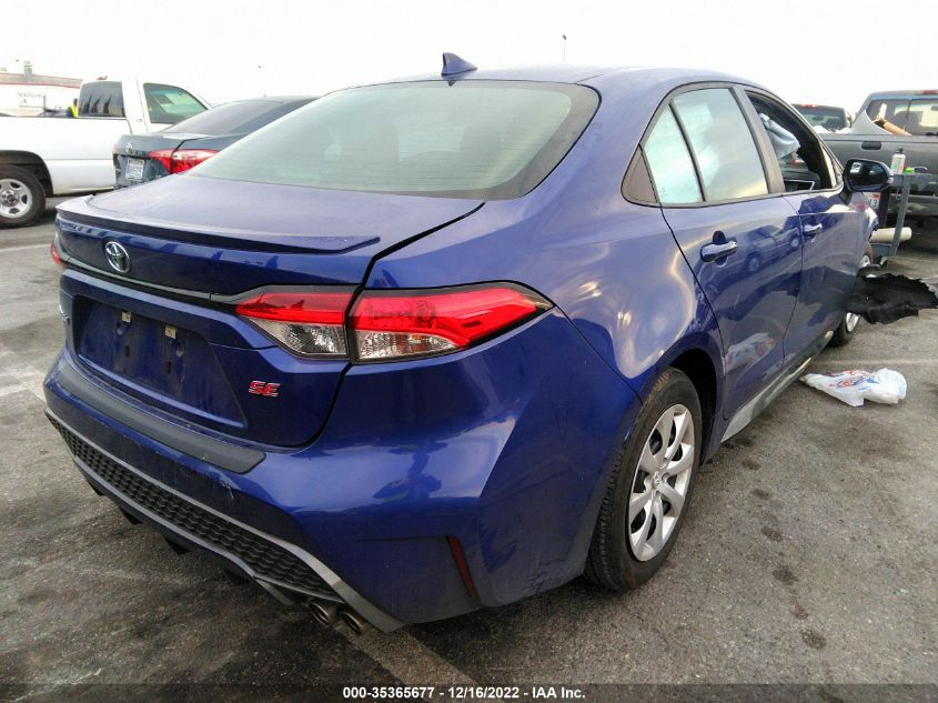 2021 TOYOTA COROLLA SE/NIGHTSHADE/APEX SE VIN: 5YFS4MCE6MP072571