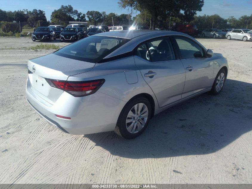 2022 NISSAN SENTRA S VIN: 3N1AB8BV8NY286198