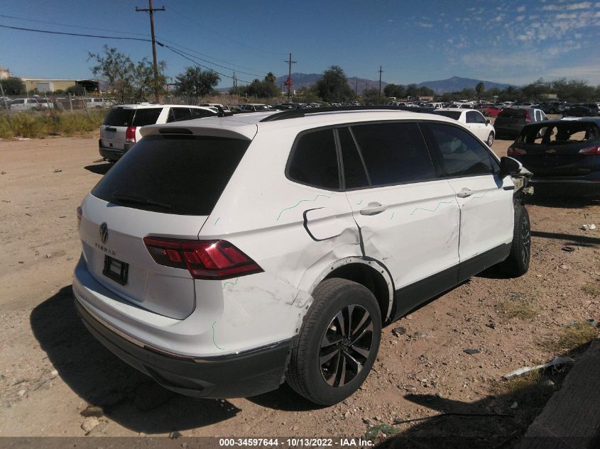 2022 VOLKSWAGEN TIGUAN S VIN: 3VV1B7AXXNM004422