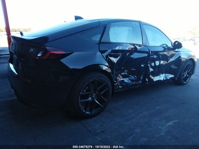 2022 HONDA CIVIC HATCHBACK SPORT VIN: 19XFL2H8XNE020777