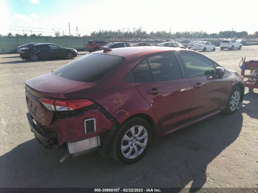 2022 TOYOTA COROLLA LE VIN: JTDEPMAE9NJ197755