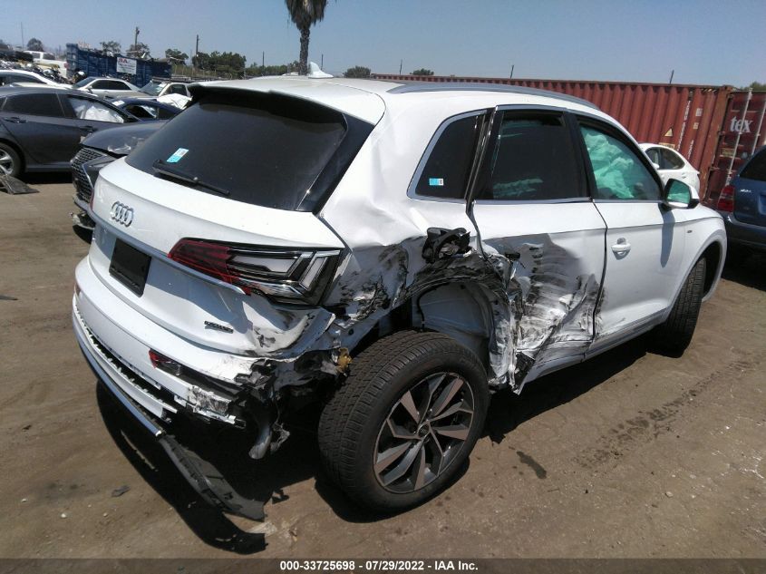 2022 AUDI Q5 S LINE PREMIUM VIN: WA1GAAFY8N2053596