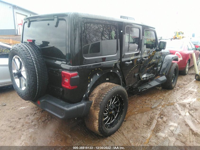 2021 JEEP WRANGLER UNLIMITED SAHARA VIN: 1C4HJXEN7MW523998