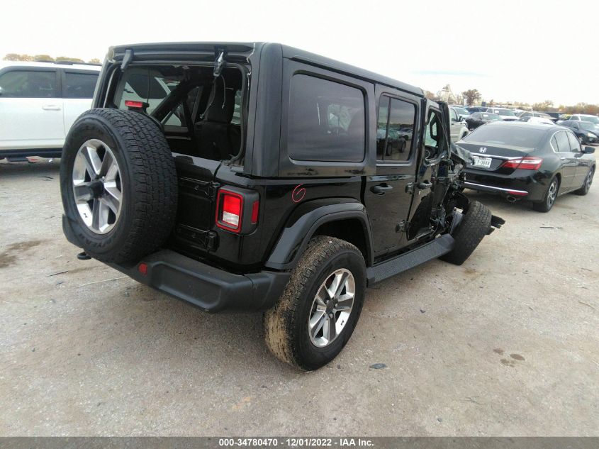 2022 JEEP WRANGLER UNLIMITED SAHARA VIN: 1C4HJXEN9NW118582