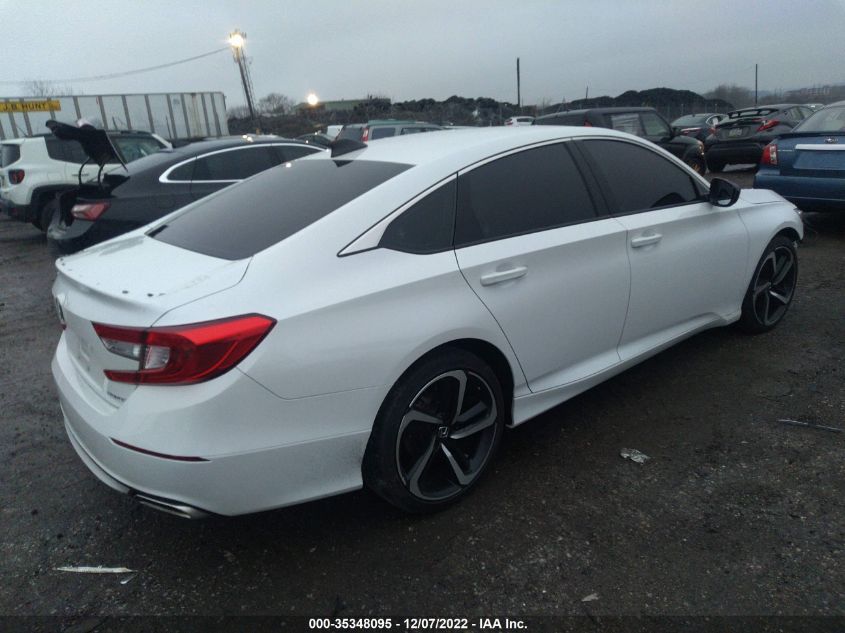 2021 HONDA ACCORD SEDAN SPORT VIN: 1HGCV1F32MA105758