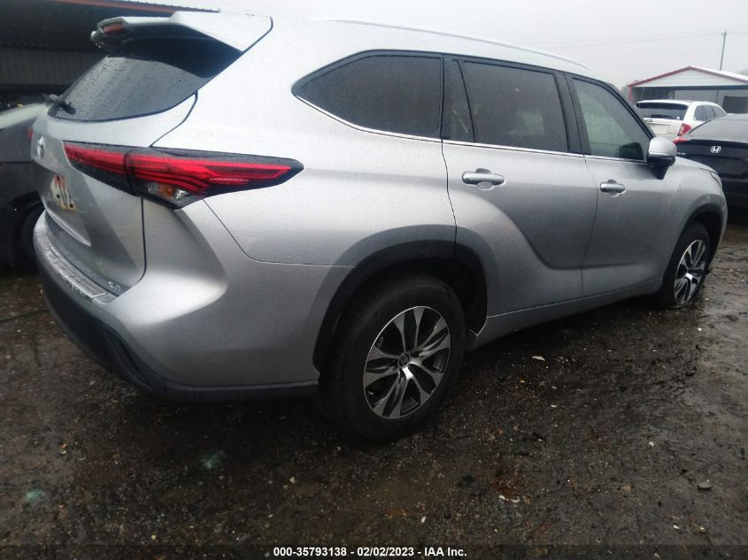 2022 TOYOTA HIGHLANDER XLE VIN: 5TDGZRAH9NS129579