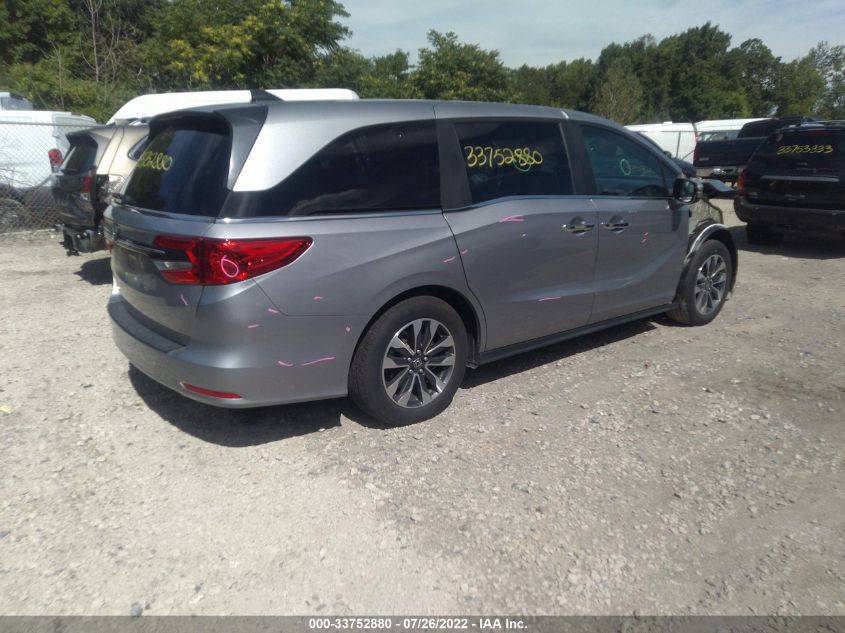 2022 HONDA ODYSSEY EX-L VIN: 5FNRL6H76NB023228