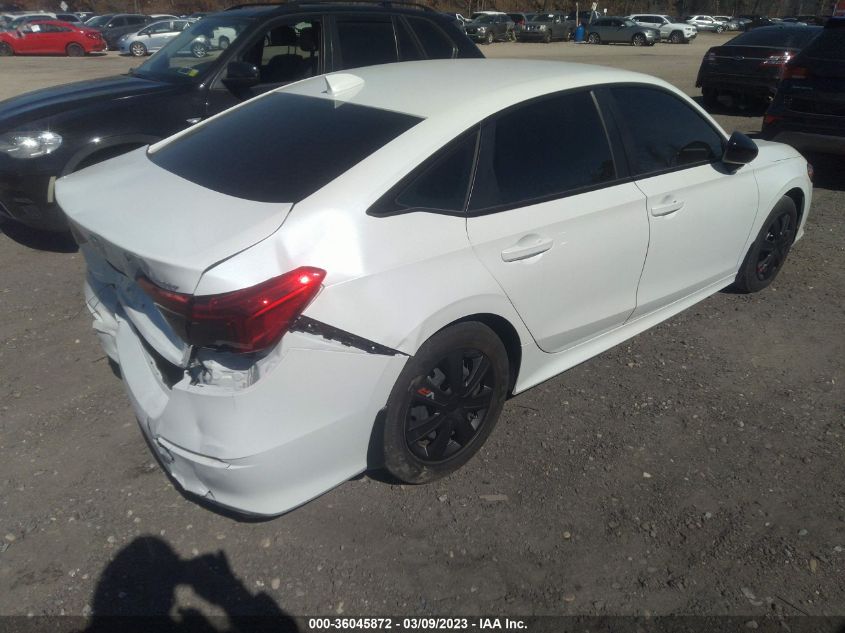 2022 HONDA CIVIC SEDAN SPORT VIN: 2HGFE2F55NH602794