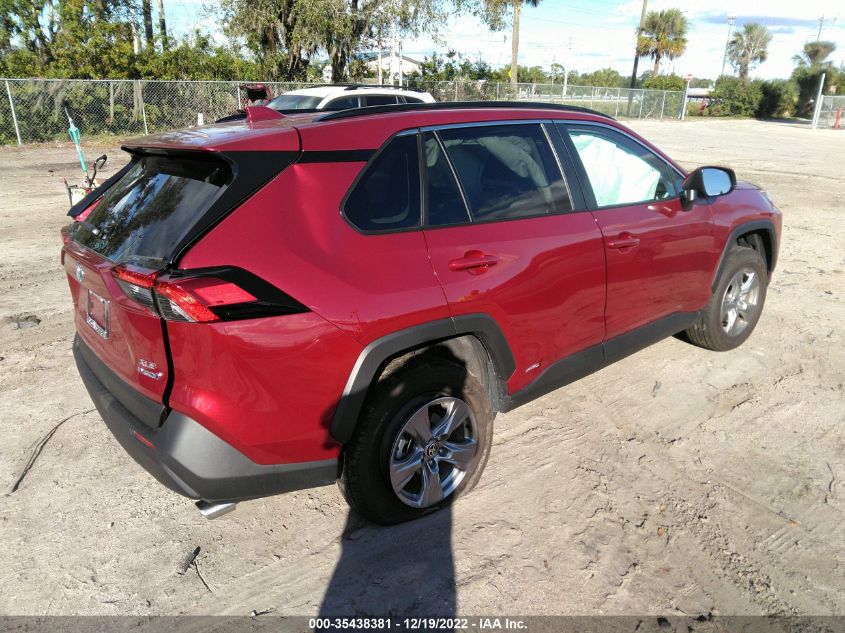 2022 TOYOTA RAV4 HYBRID XLE VIN: 4T3RWRFV0NU076849