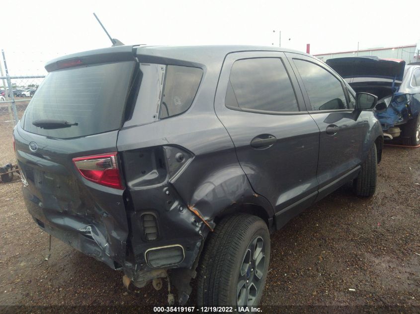 2021 FORD ECOSPORT S VIN: MAJ3S2FE6MC450607