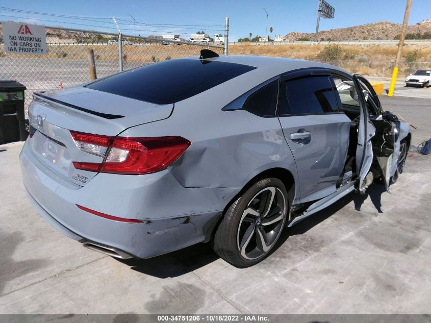 2022 HONDA ACCORD SEDAN SPORT VIN: 1HGCV2F3XNA008752