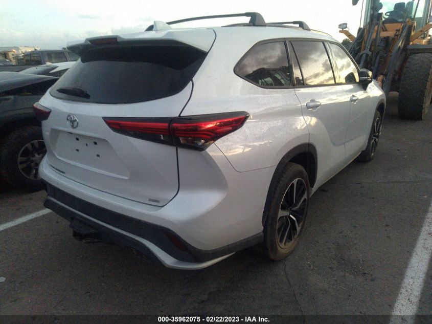 2022 TOYOTA HIGHLANDER XSE VIN: 5TDJZRAH5NS107228