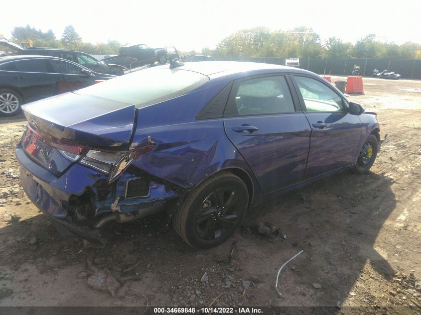 2021 HYUNDAI ELANTRA SEL VIN: KMHLM4AG9MU199371