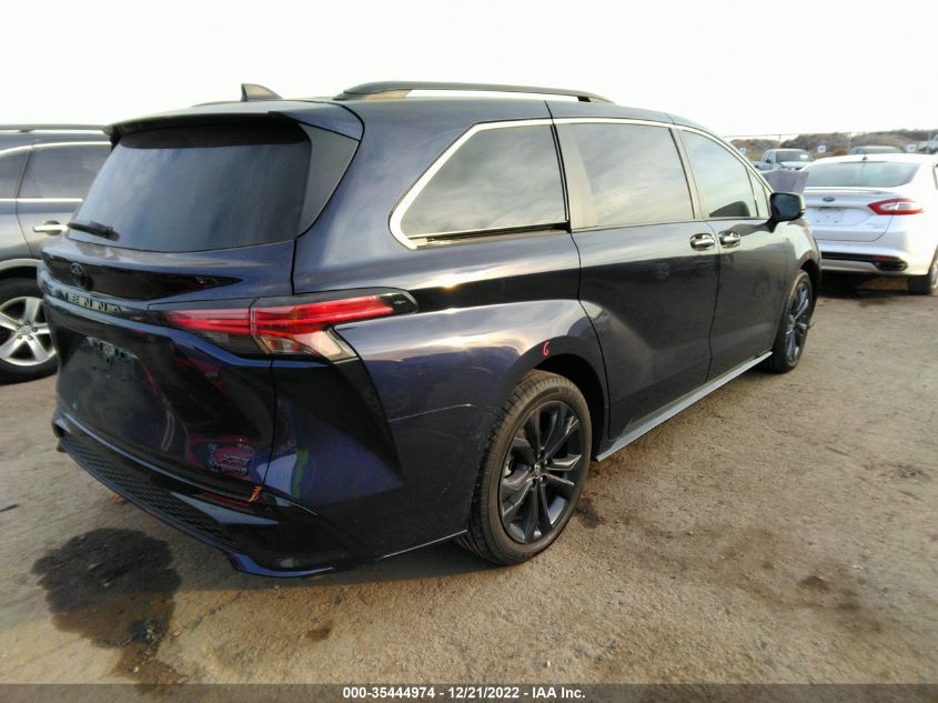 2022 TOYOTA SIENNA XSE VIN: 5TDDRKEC6NS092936