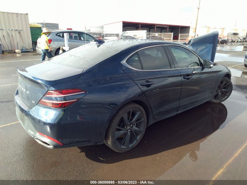 2022 GENESIS G70 3.3T VIN: KMTG54TE8NU081992