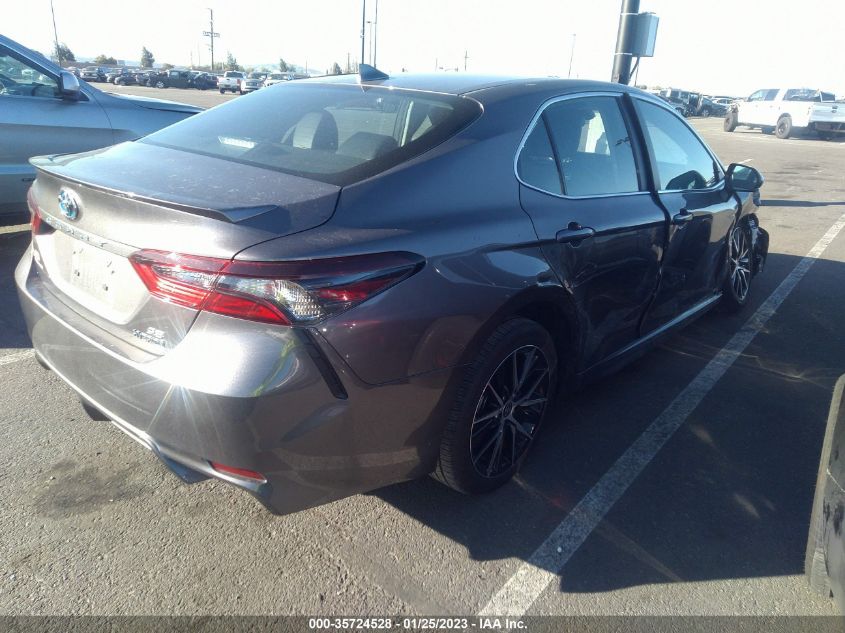 2022 TOYOTA CAMRY HYBRID SE VIN: 4T1S31AK2NU584113