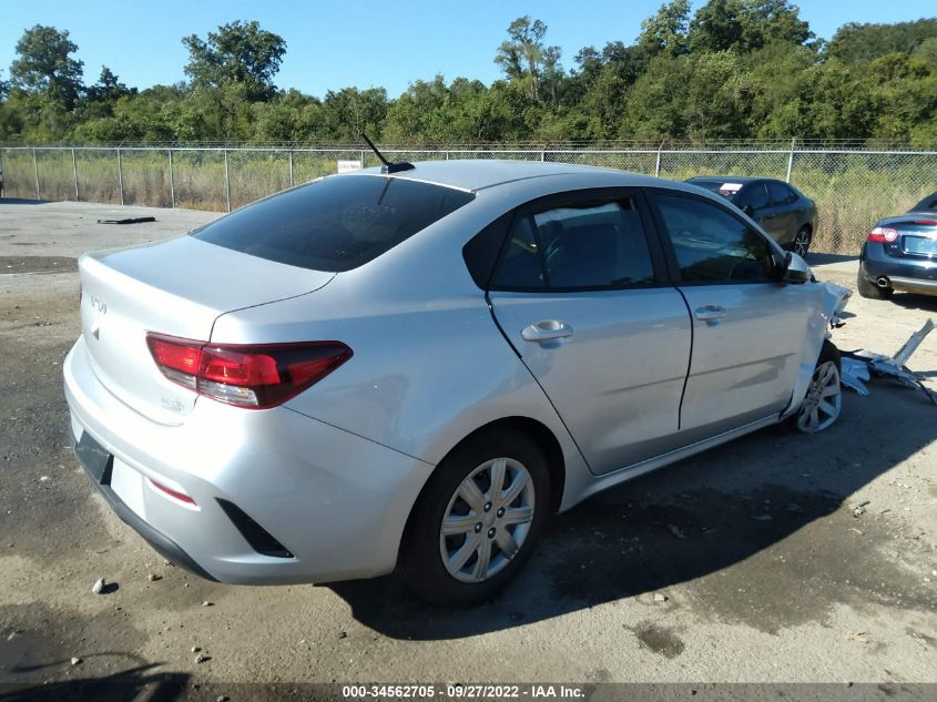 2022 KIA RIO S VIN: 3KPA24AD2NE492651