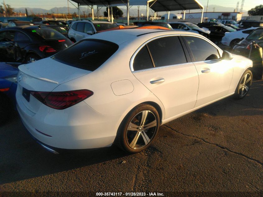 2022 MERCEDES-BENZ C-CLASS C 300 VIN: W1KAF4GB5NR051925
