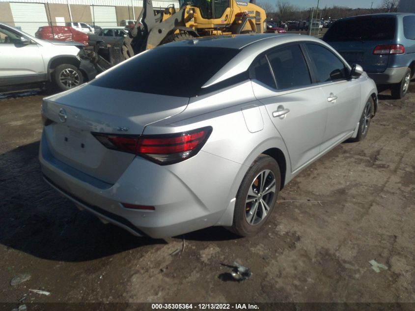 2022 NISSAN SENTRA SV VIN: 3N1AB8CV5NY239001