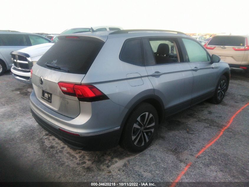 2022 VOLKSWAGEN TIGUAN S VIN: 3VV1B7AX5NM057609