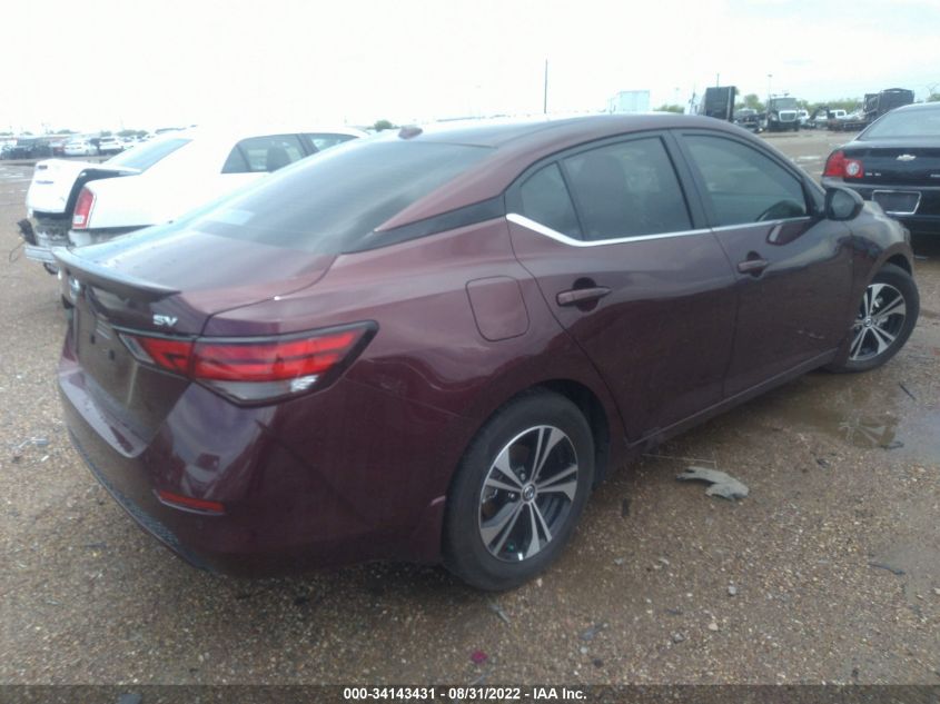 2022 NISSAN SENTRA SV VIN: 3N1AB8CV6NY265123