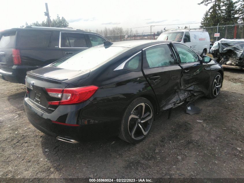 2022 HONDA ACCORD SEDAN SPORT VIN: 1HGCV1F31NA099940