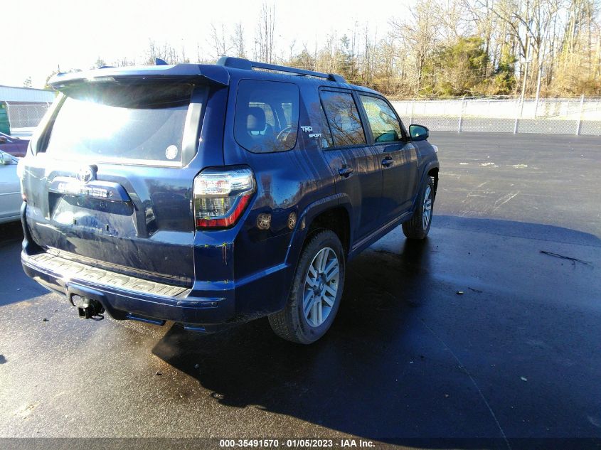 2022 TOYOTA 4RUNNER TRD SPORT VIN: JTEAU5JR0N5275229