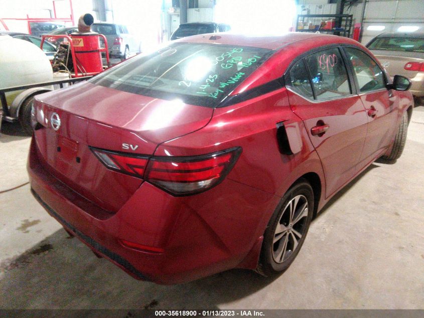 2022 NISSAN SENTRA SV VIN: 3N1AB8CV3NY294577