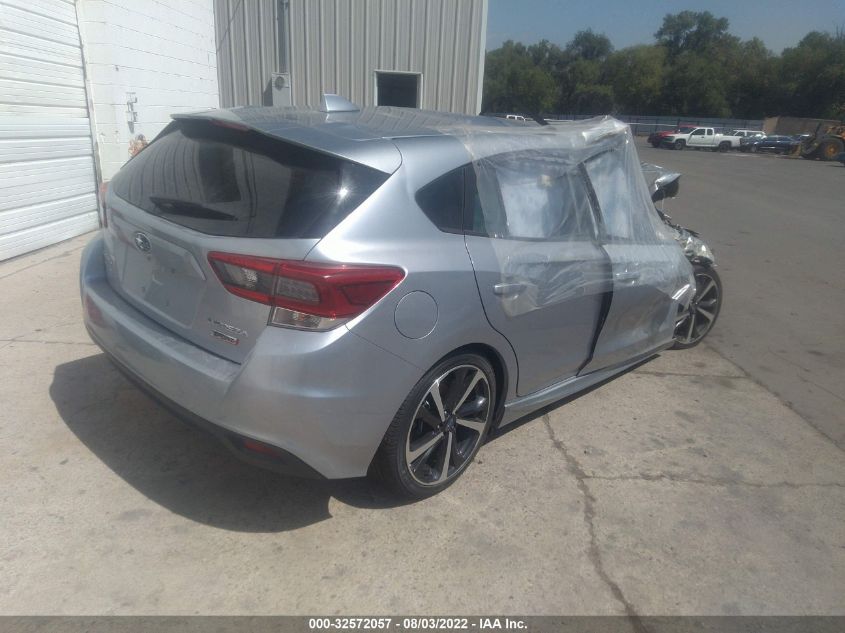 2022 SUBARU IMPREZA SPORT VIN: 4S3GTAM64N3715198