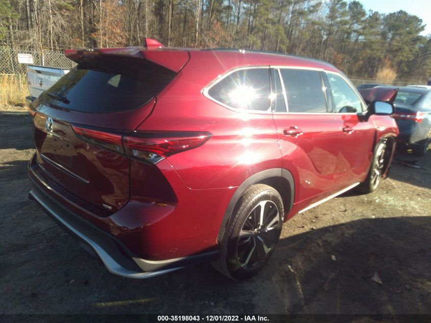 2021 TOYOTA HIGHLANDER XSE VIN: 5TDJZRAH7MS034698